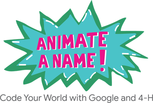 Animate a Name coding game