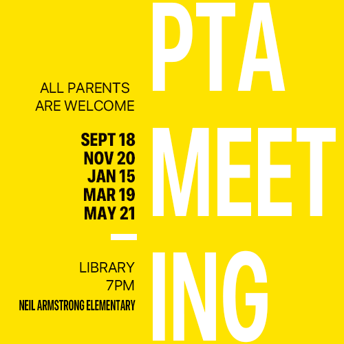 PTA Association Meeting Dates